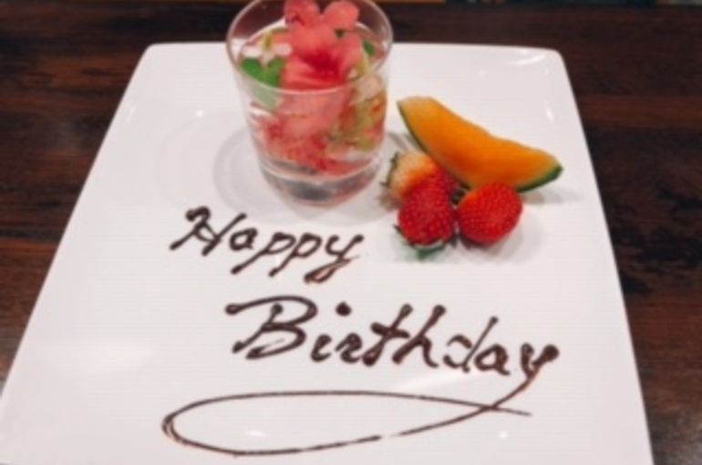 誕生日プレート